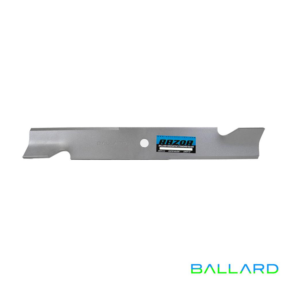 Mower Blades:  17" Long,  2.5" Wide,  7/8" Center Hole, Thickness- .250"(Three Spindles) - MULCH ON DEMAND Decks ONLY image number null